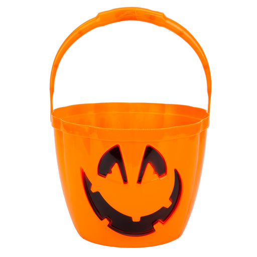 Halloween Candy Bucket with Light - Sweet Holder Orange