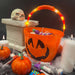 Halloween Candy Bucket with Light - Sweet Holder Orange