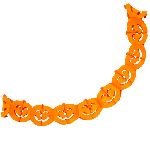 Halloween Pumpkin Garland Paper Home Party Decorations Themed 3M