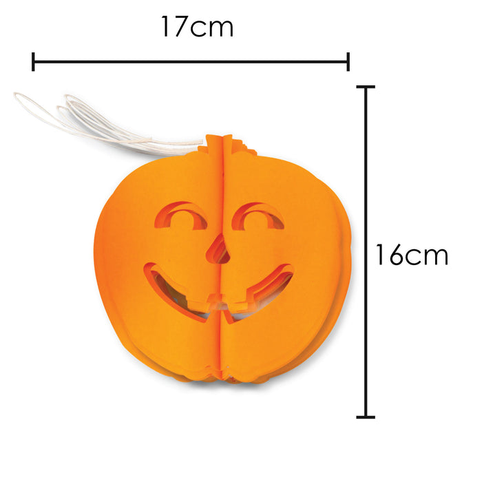 Halloween Pumpkin Garland Paper Home Party Decorations Themed 3M