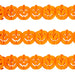 Halloween Pumpkin Garland Paper Home Party Decorations Themed 3M