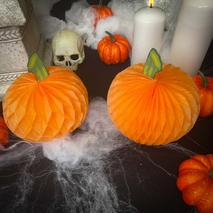 Halloween Pumpkin Hanging Decoration HoneyComb Home Party Balloons
