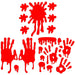 Halloween Window Stickers Home Party Decorations - Outdoor Props Red