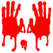 Halloween Window Stickers Home Party Decorations - Outdoor Props Red