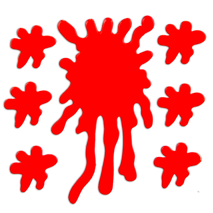 Halloween Window Stickers Home Party Decorations - Outdoor Props Red