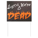 Halloween Garden Signs Home Party Decorations - Outdoor Props Pack of 4