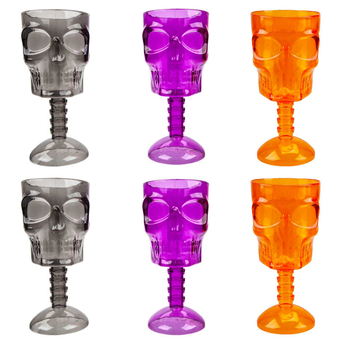 Halloween Skeleton Cups Drinkware Home Party Balloons Orange, Puple