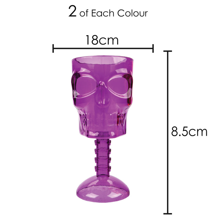 Halloween Skeleton Cups Drinkware Home Party Balloons Orange, Puple