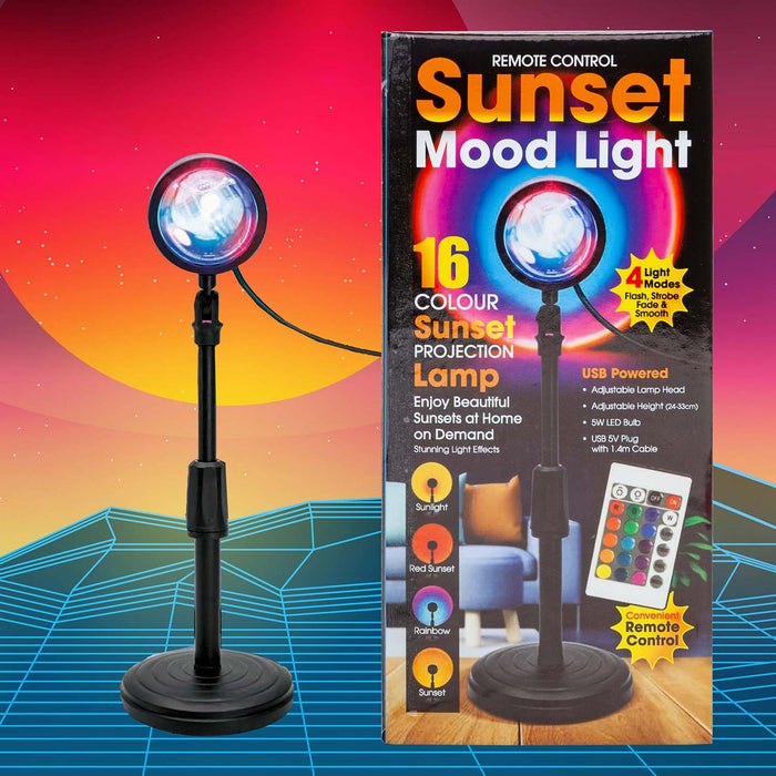 Sunset Mood Light with Remote Control and Functions