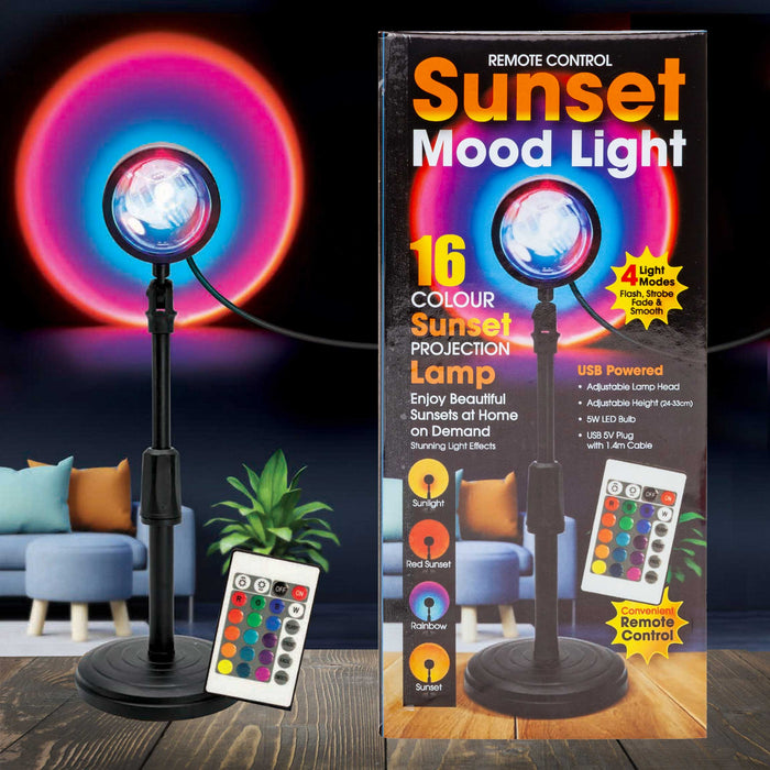 Sunset Mood Light with Remote Control and Functions