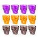 Halloween Shot Glasses Skull Drinkware Home Party Decoration Orange