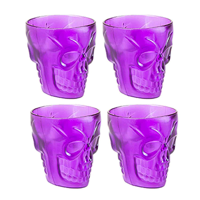 Halloween Shot Glasses Skull Drinkware Home Party Decoration Orange