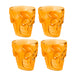 Halloween Shot Glasses Skull Drinkware Home Party Decoration Orange Purple Green