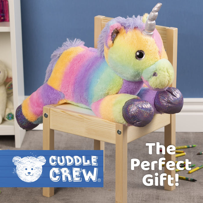 Premium Rainbow Plush Unicorn Soft Toy 56cm, Cuddly