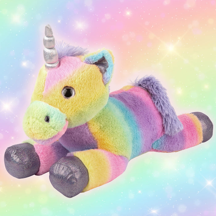 Premium Rainbow Plush Unicorn Soft Toy 56cm, Cuddly