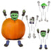 Halloween Pumpkin Decoration Set 1 Skeleton 1 Pirate 2 Frankenstein