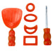 Halloween Pumpkin Carving Set 6 Piece Carving Tools for Halloween Orange