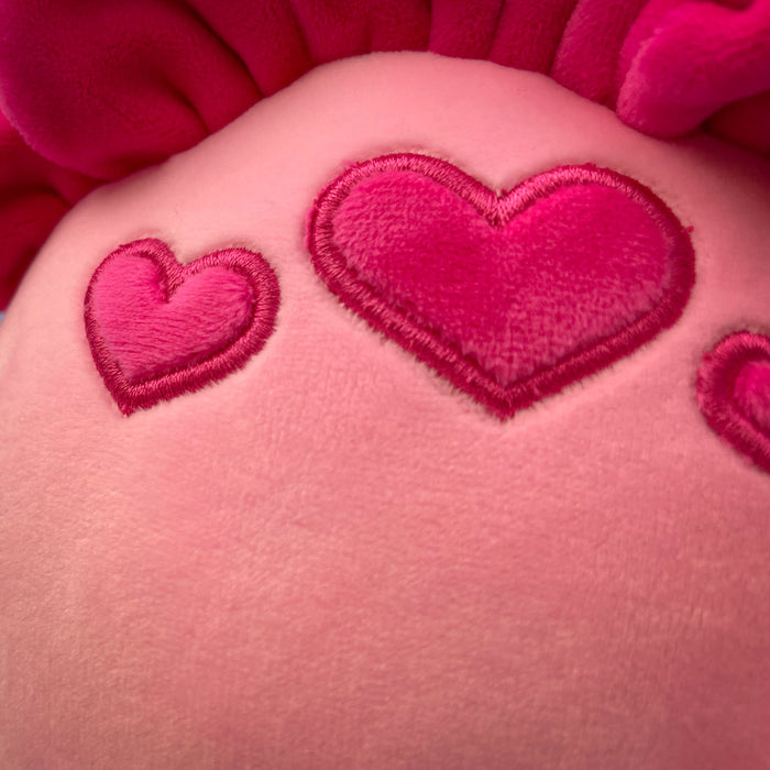 Valentines Soft Toy Dinosaur Pink Stegosaurus with Love Hearts Pink Stegosaurus 23cm