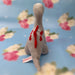 Valentines Soft Toy Dinosaur Grey Diplodocus with Love Hearts Grey Diplodocus 23cm