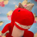 Valentines Soft Toy Dinosaur Red T Rex with Love Hearts Red T Rex 30cm