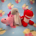 Valentines Soft Toy Dinosaur Red T Rex with Love Hearts Red T Rex 30cm