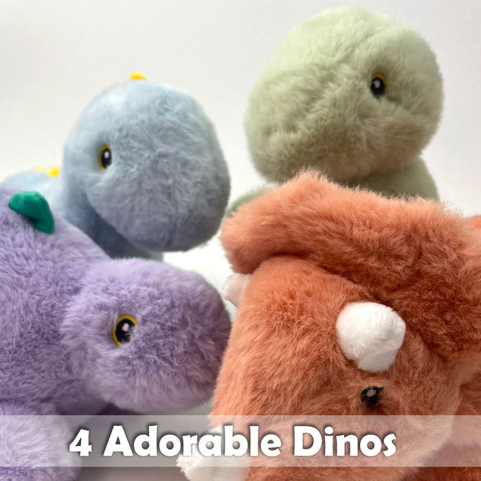 Dinosaur Soft Toy Diplodocus 100% Recycled Materials-Eco Friendly Blue Diplodocus 21cm