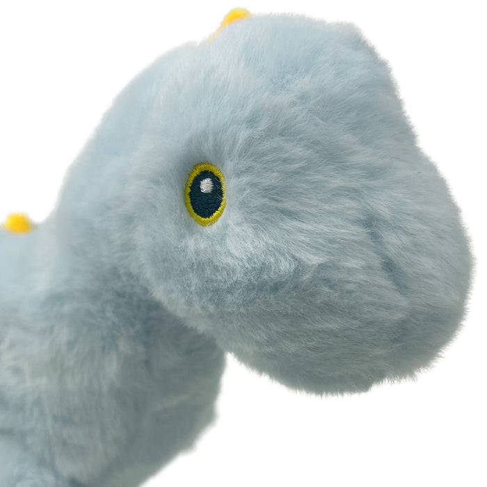 Dinosaur Soft Toy Diplodocus 100% Recycled Materials-Eco Friendly Blue Diplodocus 21cm