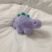 Dinosaur Soft Toy Stegosaurus 100% Recycled Materials-Eco Friendly Lilac Stegosaurus 21cm