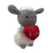 Valentines Soft Toy Sheep Holding Love Heart Plush Toy Sheep 15cm