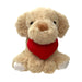 Valentines Soft Toy Dog Puppy Holding Love Heart Plush Toy Brown 15cm