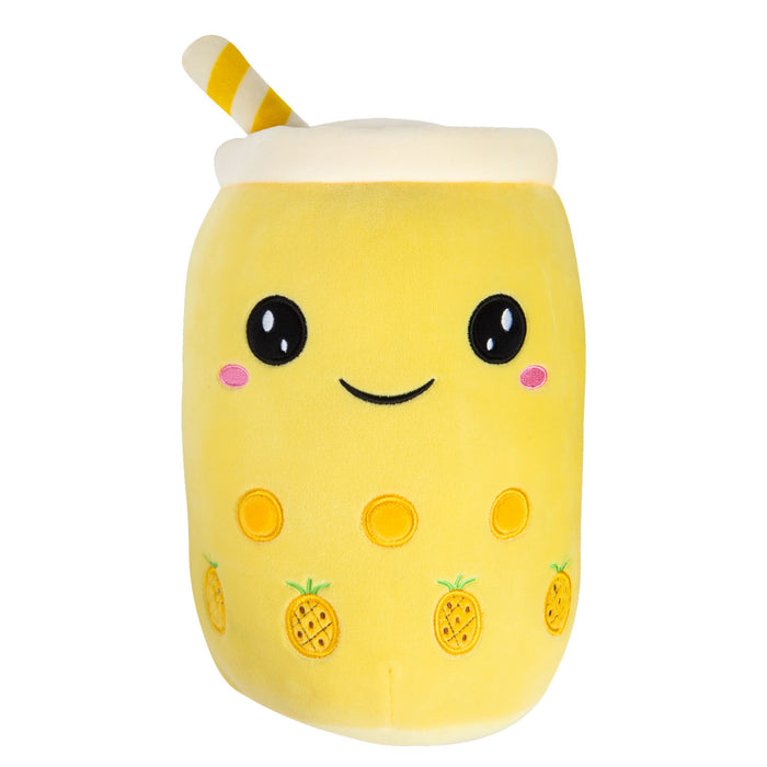 Boba Tea Soft Toy White Bubble Tea Plush Pillow, Cute Soft 1 X Pineapple 15cm