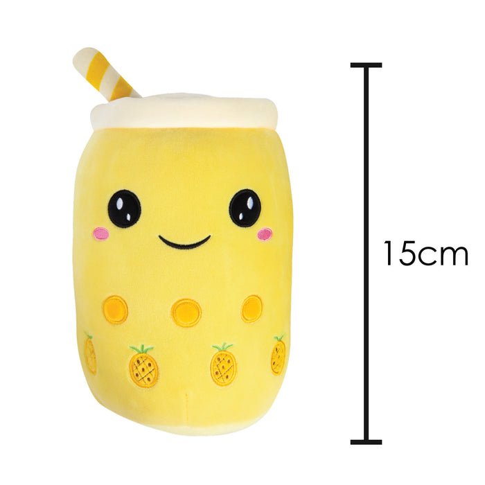 Boba Tea Soft Toy White Bubble Tea Plush Pillow, Cute Soft 1 X Pineapple 15cm