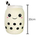 Boba Tea Soft Toy White Bubble Plush Pillow, Cute Milk