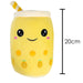 Boba Tea Soft Toy White Bubble Tea Plush Pillow, Cute Soft 1 X Pineapple 20cm