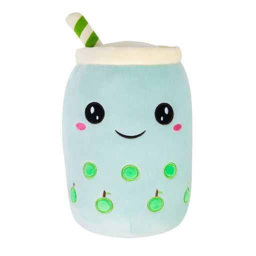 Boba Tea Soft Toy White Bubble Plush Pillow, Cute Apple
