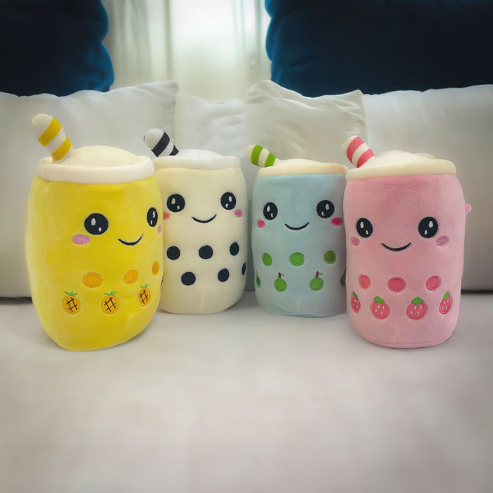 Boba Tea Soft Toy White Bubble Tea Plush Pillow, Cute Soft 1 X Apple 25cm