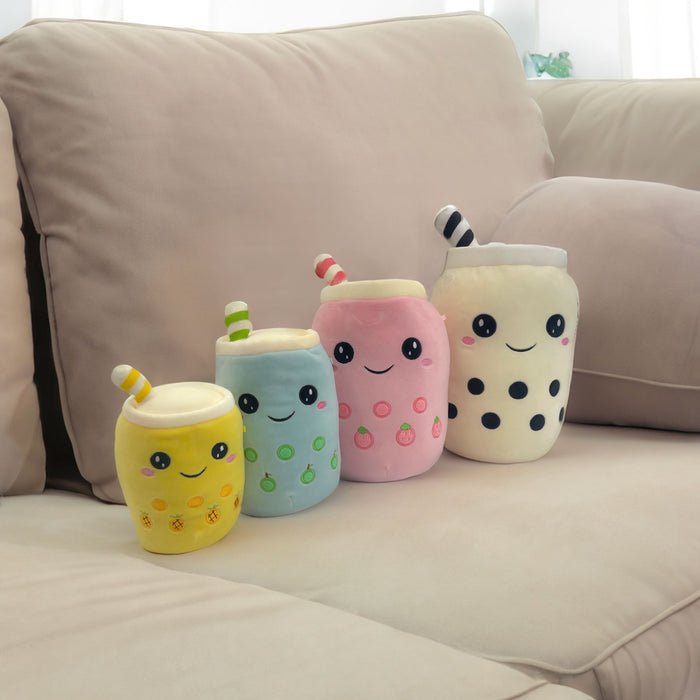 Boba Tea Soft Toy White Bubble Tea Plush Pillow, Cute Soft 1 X Pineapple 30cm