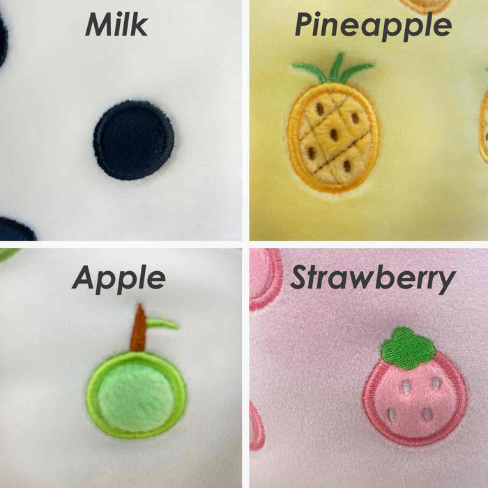 Boba Tea Soft Toy White Bubble Tea Plush Pillow, Cute Soft 1 X Pineapple 30cm