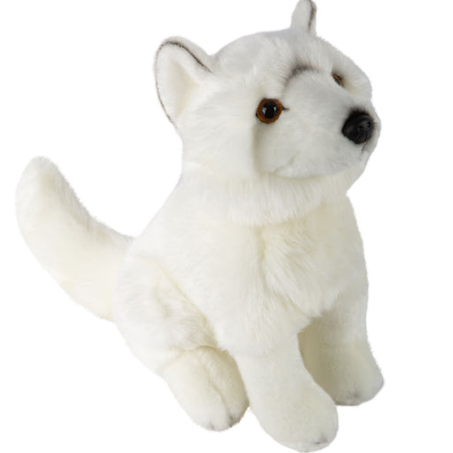 Arctic Fox Soft Toy Arctic Animal Plush Cuddly Soft Furry 30cm White Arctic Fox