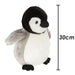 Penguin Chick Soft Toy Sealife Animal Plush Cuddly Soft 30cm Grey Penguin Chick