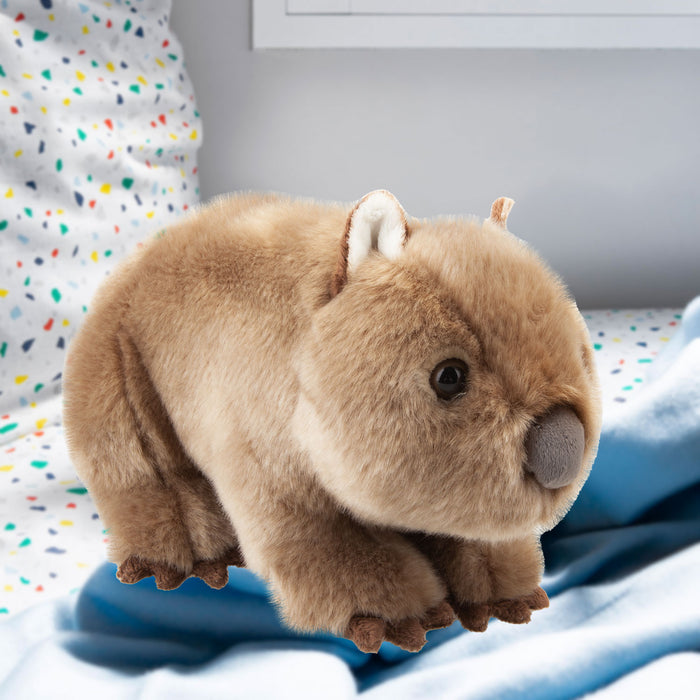 Wombat Soft Toy Wild Animal Plush Brown