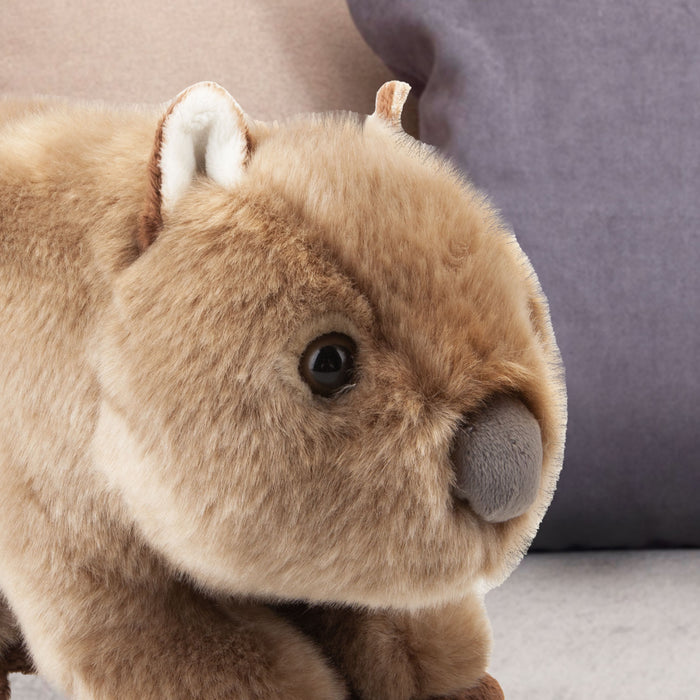 Wombat Soft Toy Wild Animal Plush Cuddly Soft Furry Fluffy 30cm Brown Wombat