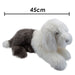 Sheepdog Soft Toy Dog Plush Cuddly Fluffy 45cm Grey and White Floppy Sheepdog