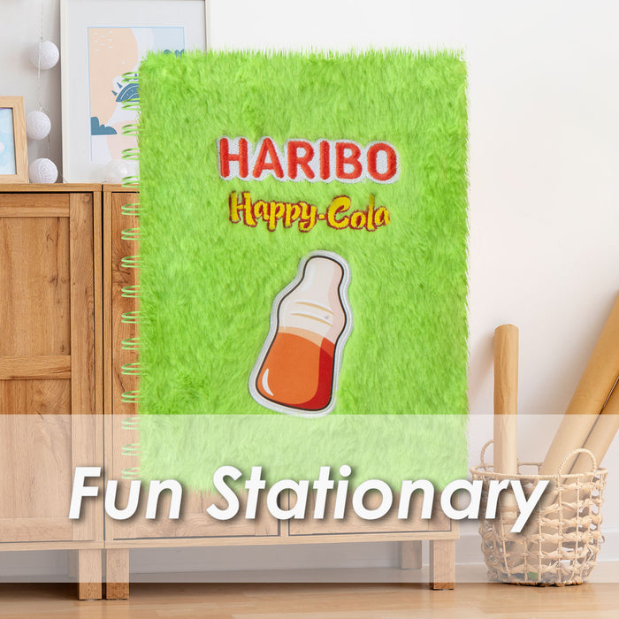 Notebook Haribo Cola Bottle Diary journals Stationary Girls Boys 21.5cm Green