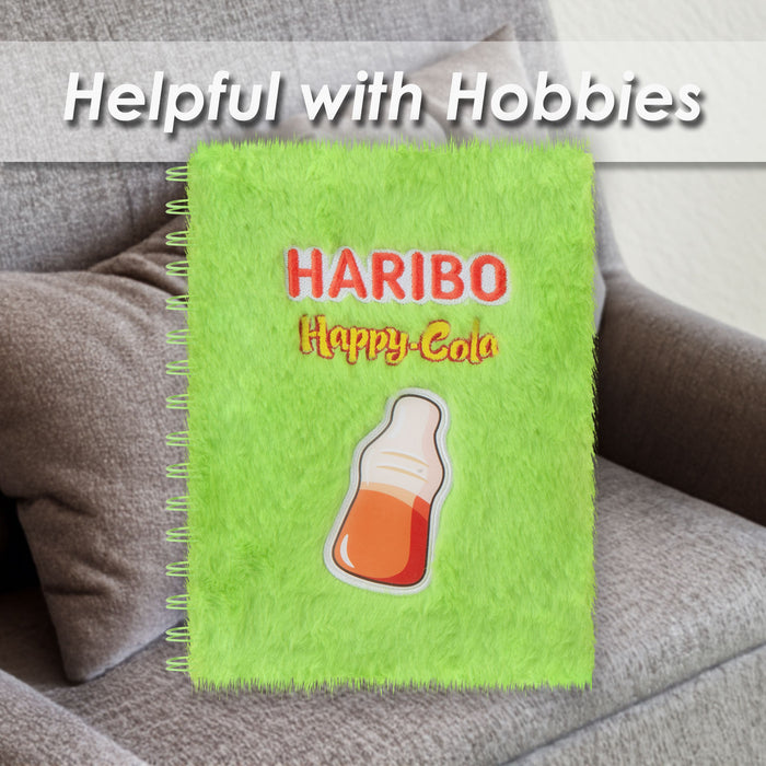 Notebook Haribo Cola Bottle Diary journals Stationary Girls Boys 21.5cm Green