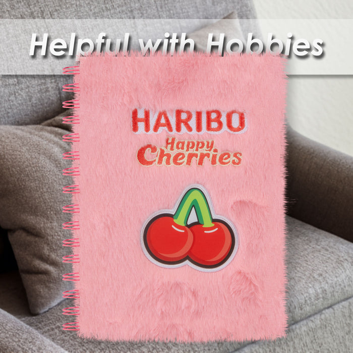 Notebook Haribo Cherry Diary journals Stationary Girls Boys All Ages 21.5cm Pink