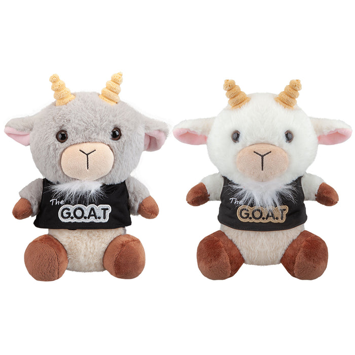Goat Soft Toy Farm Animal Plush Cute Cuddly Soft Furry Fluffy 23cm White