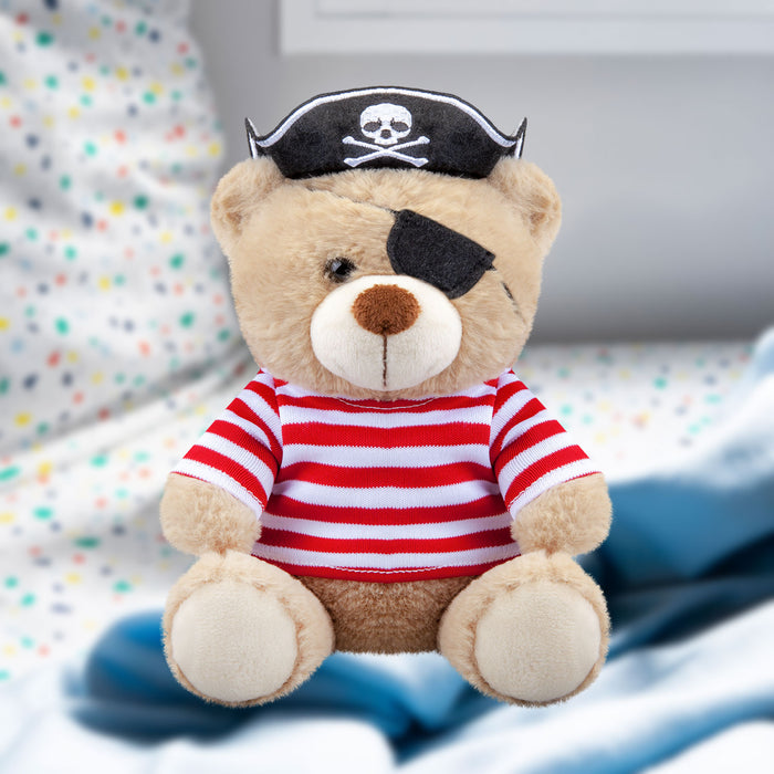 Bear Pirate Soft Toy Themed Animal Plush Red