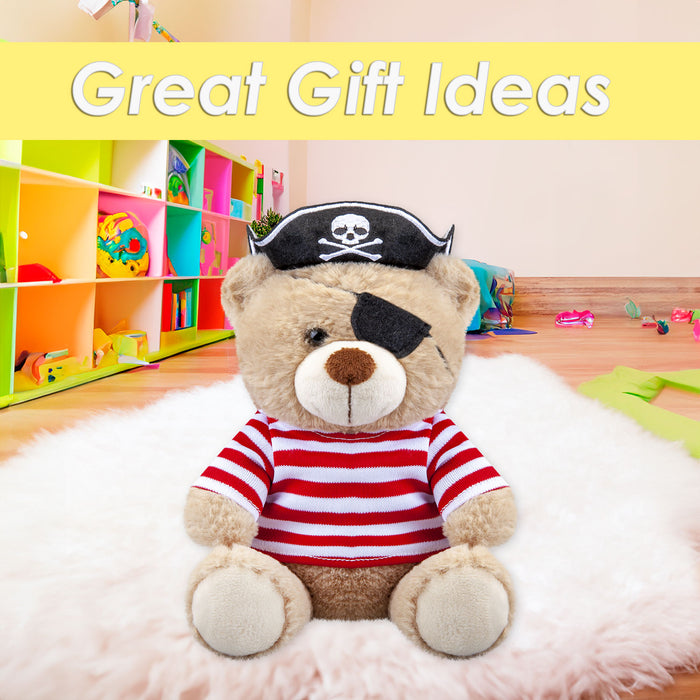 Bear Pirate Soft Toy Themed Animal Plush Red