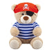 Bear Pirate Soft Toy Themed Animal Plush Blue